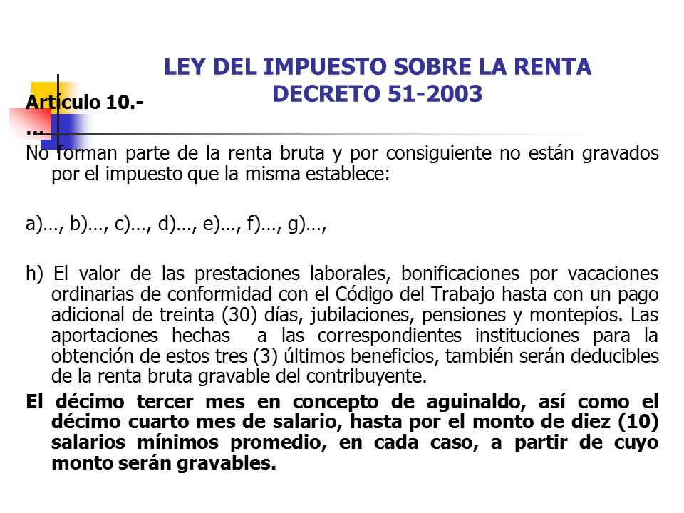 Ley de ISR Impuesto Sobre la Renta - SAT